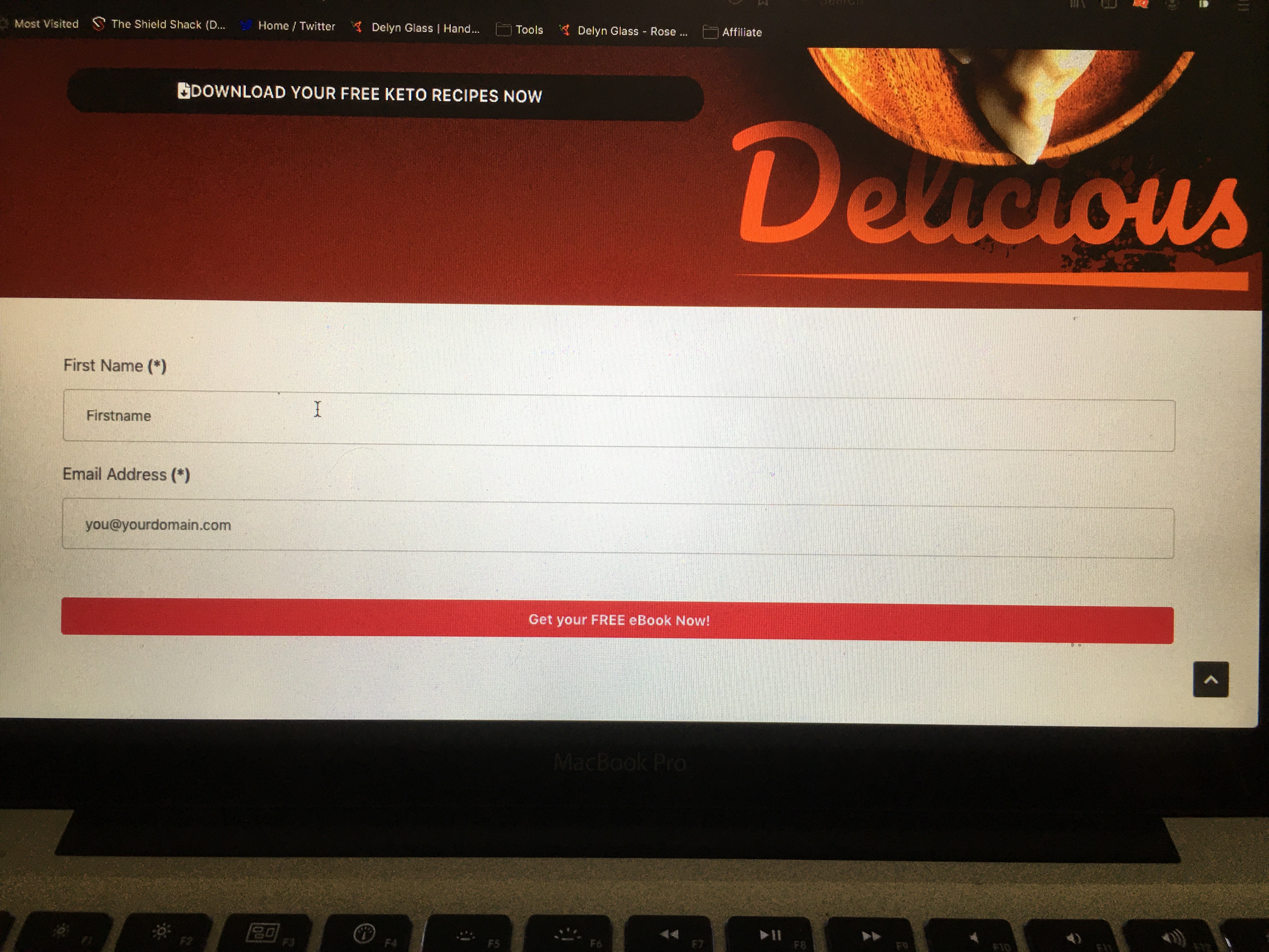 RS Form on Desktop - looks good